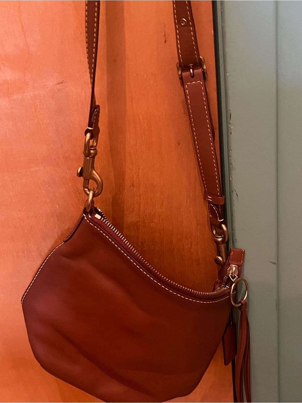 Coach Women’s Leather Crossbody Bag in Brown